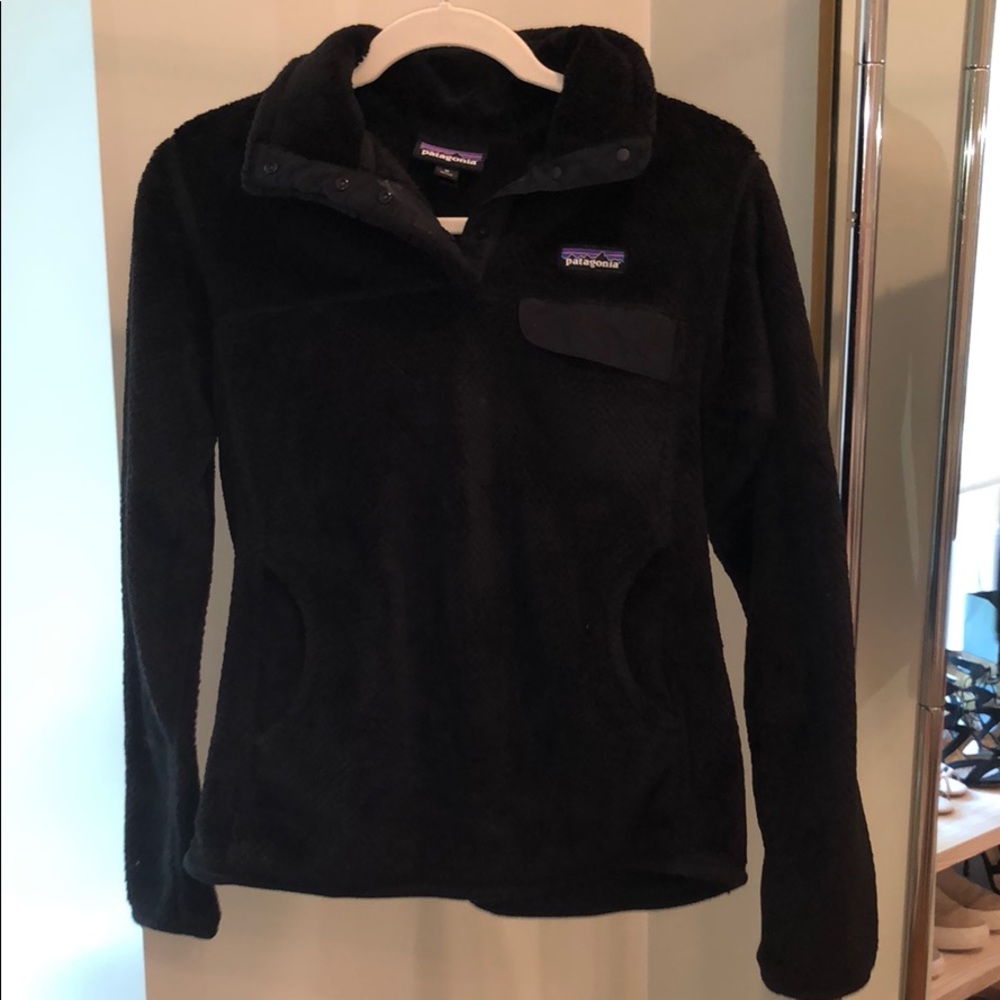 Patagonia Black Fleece Pullover Hoodie